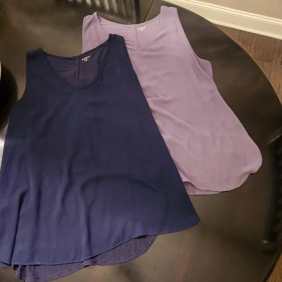 (2) LOFT sleeveless shirts - Picture 3 of 10
